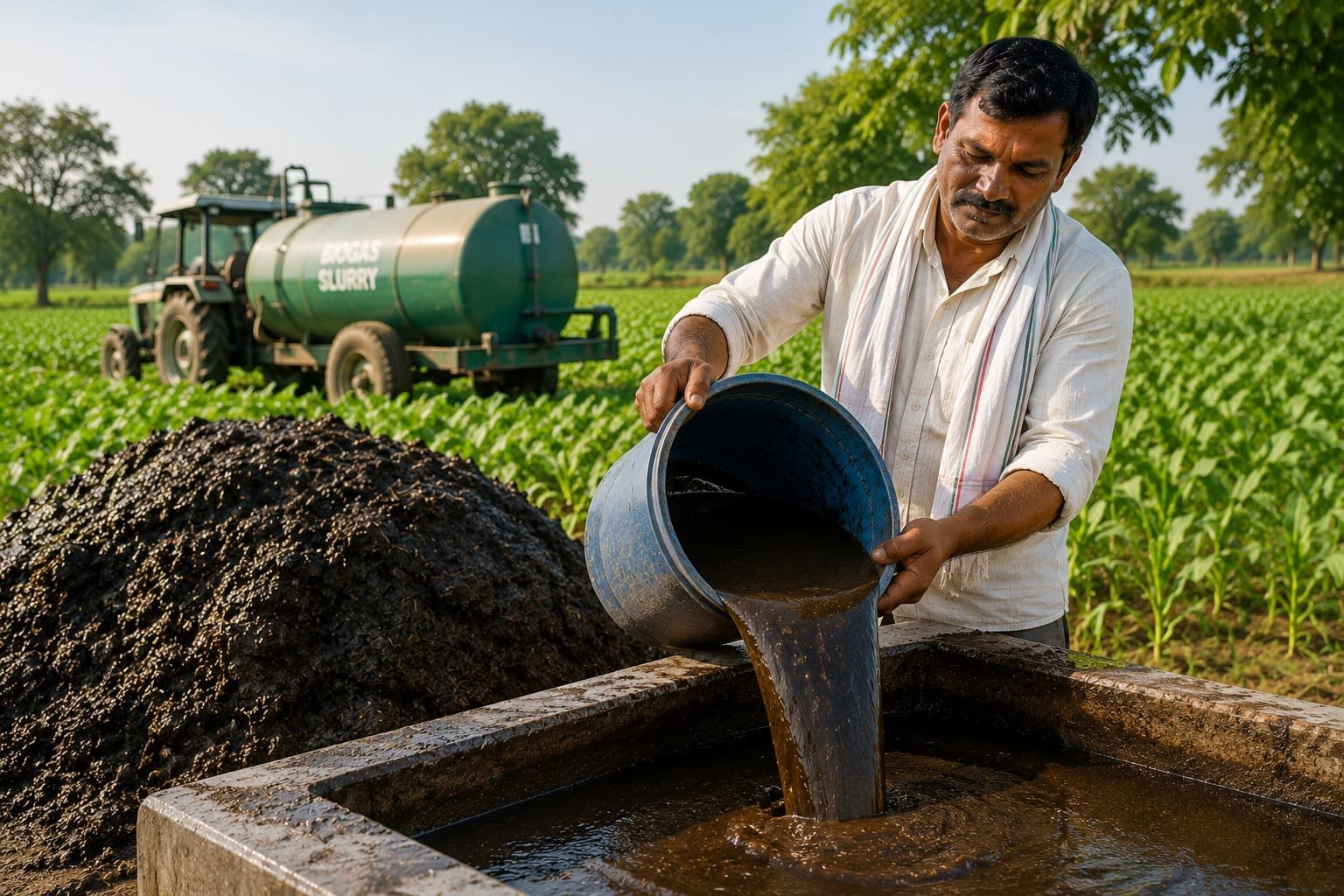Biogas Slurry Manure